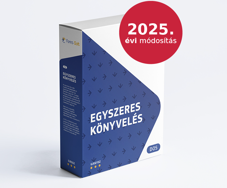 Egyszeres könyvelés 2025. évi módosítása