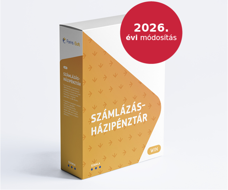 Számlázás-házipénztár 2026. évi módosítása