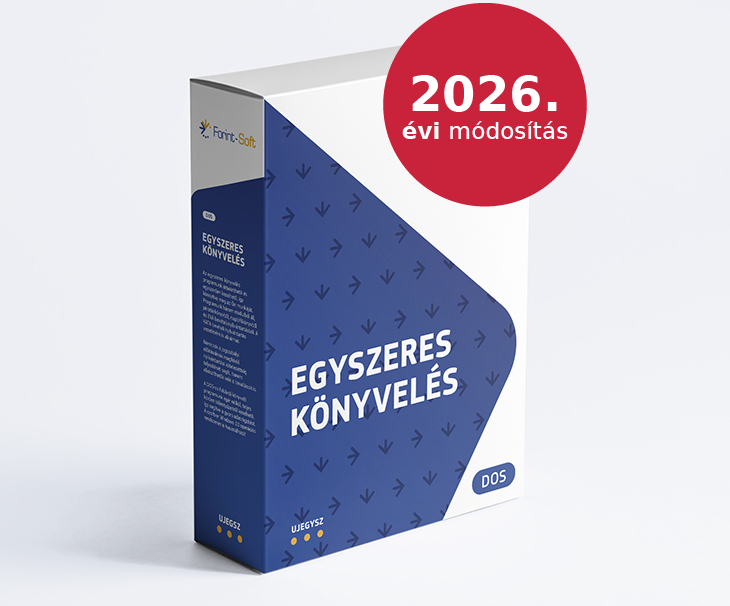Egyszeres könyvelés 2026. évi módosítása