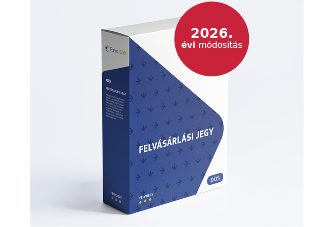 Felvásárlási jegy 2026. évi módosítása