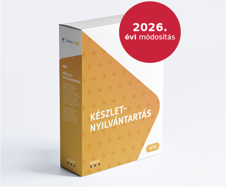 Készlet 4. modul 2026. évi módosítása
