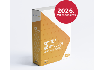Nonprofit kettős könyvelés 2026. évi módosítása