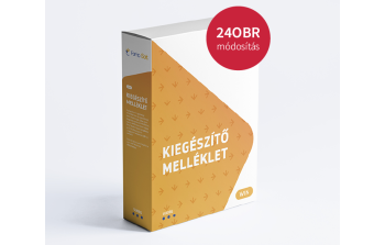 Kiegészítő melléklet 24OBR módosítása