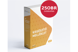 Kiegészítő melléklet 25OBR módosítása