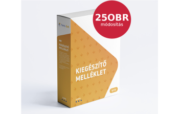 Kiegészítő melléklet 25OBR módosítása