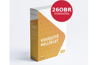 Kiegészítő melléklet 26OBR módosítása