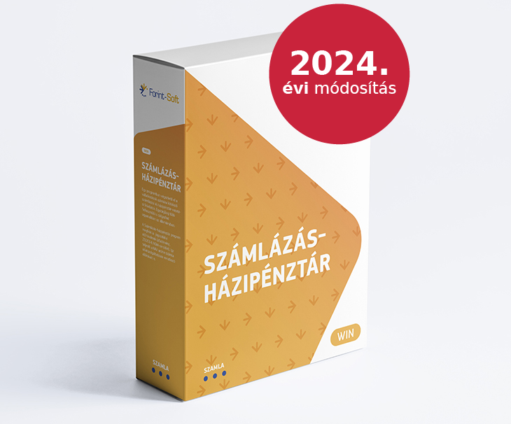 Számlázás-házipénztár 2024. évi módosítása