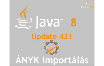 ÁNYK importálás Java 8 Update 431 mellett