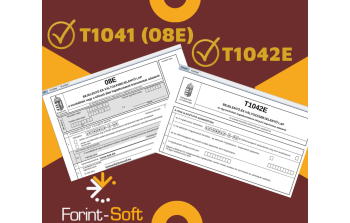 T1041 (08E) és T1042E nyomtatványok