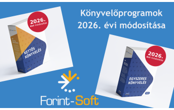Könyvelőprogramok 2026. évi módosítása