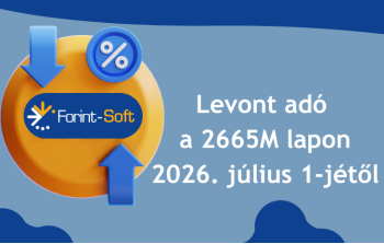 Levont adó a 2665M lapon 2026. július 1-jétől Levont adó a 2665M lapon 2026. július 1-jétől