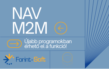 NAV M2M - Újabb programokban érhető el a funkció!